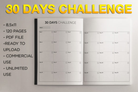 30 Days Challenge KDP Template Design Guide