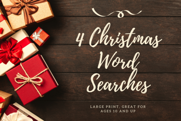 4 Large Print Christmas Word Searches: Strategic Assets for Seasonal Engagement