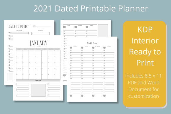 Designing Intentional Workflows with a Sophisticated 2021 Dated Printable Planner