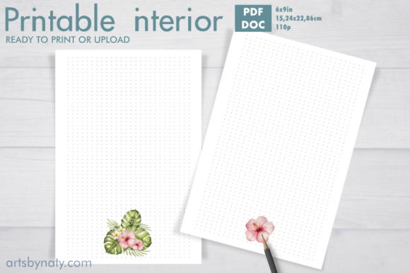 Floral Bullet Journal KDP Bujo Design