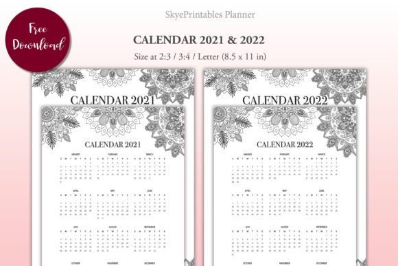 Free Mandala Calendar 2021 2022: A Creative Tool for Mindful Planning