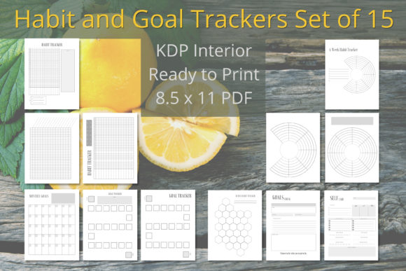 Habit and Goal Tracker Set of 15: A Versatile System for Personal Growth and Publishing