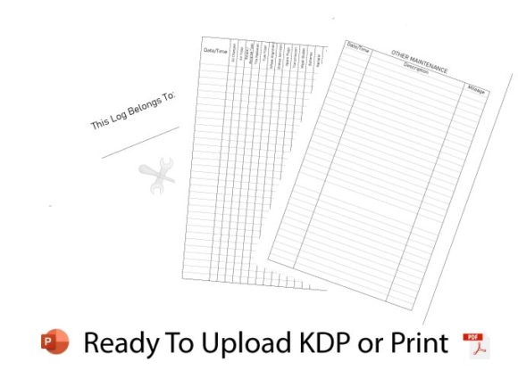 KDP Vehicle Maintenance Log Book: Digital Interior Specifications and Usage Guide