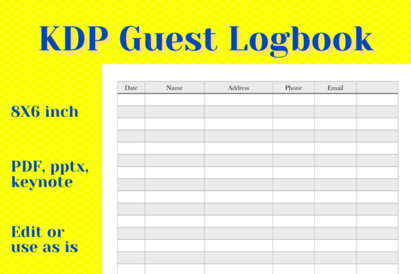 KDP Visitor Contacts Logbook: A Versatile Tool for Tracking Connections