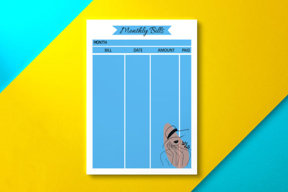 Monthly Bill Sheet Blue: Streamlining Financial Tracking and KDP Publishing Workflows