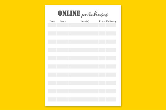 Online Purchases Journal: A Practical Guide to Tracking Digital Spending Effectively