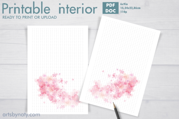 Pink Floral Feminine Bujo KDP Interior Design Guide