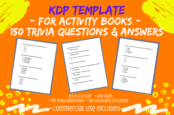 Streamlining KDP Publishing with 150 Trivia Questions Solutions for Activity Book Interiors