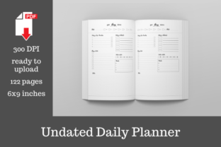 Undated Daily Planner for Productivity
